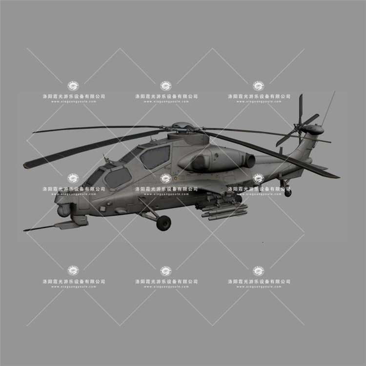 崇仁武装直升机3D模型